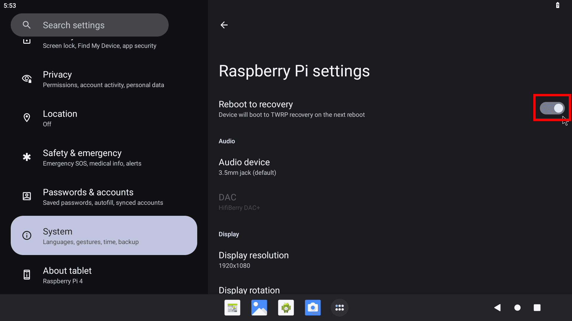 【Root化】ラズパイにAndroid13とTWRPをインストールするの図