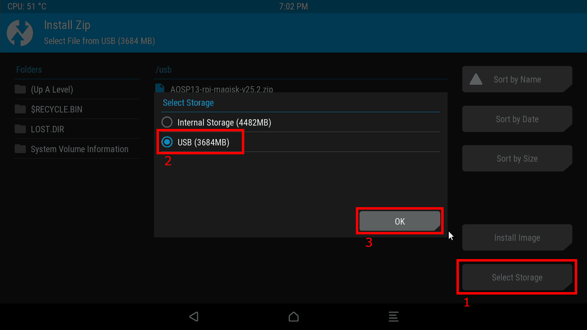 【Root化】ラズパイにAndroid13とTWRPをインストールするの図